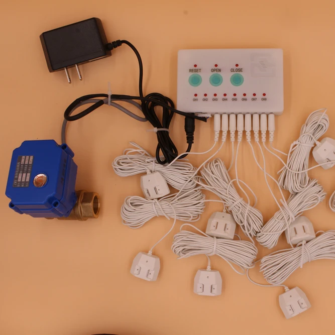 auto shut off valve for water leak water leak detector with shut off valve with alarm water leak detection system