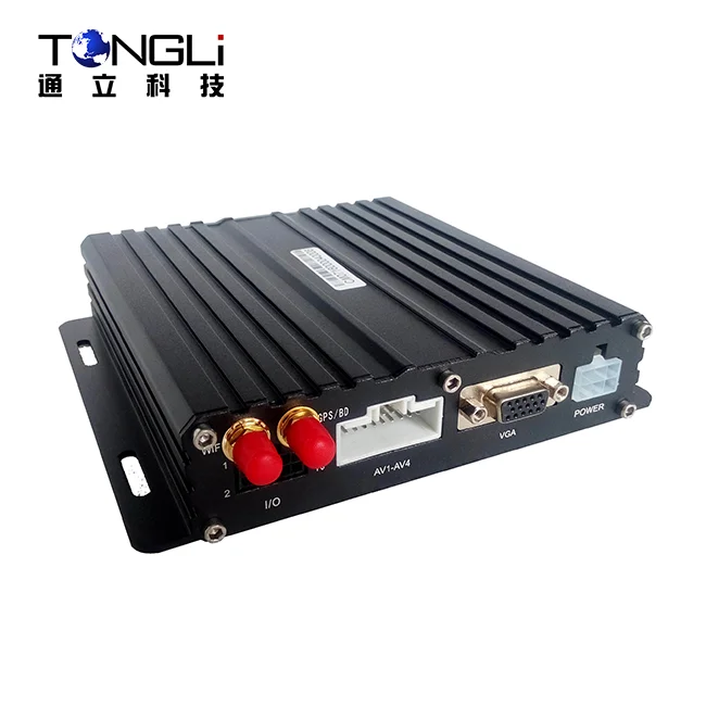 
4CH AHD 720P Mobile DVR with 256G SD card supported 3G 4G GPS WiFi optional 