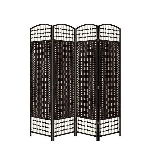 Black Portable Folding Canvas Price Room Divider Screen Partition