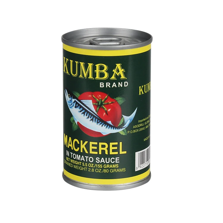125/80g canned food factory, Canned Jack Mackerel in Tomato Sauce
