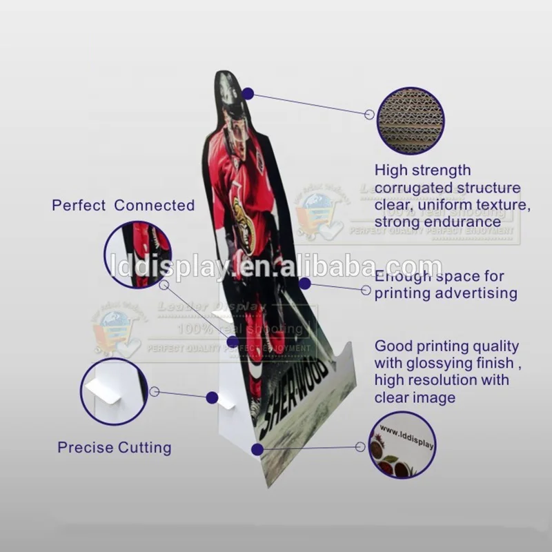 OEM outdoor stand display movie figure cardboard display advertising standee