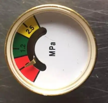 Manometer/Pressure gauge for fire extinguisher