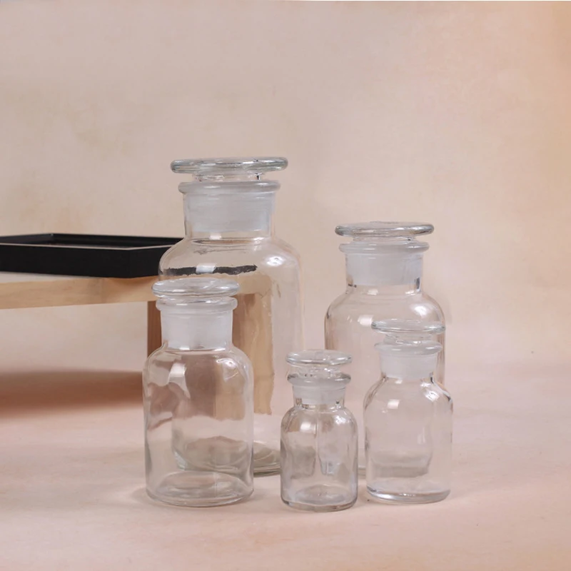 
Transparent wholesale glass apothecary bottle for storage 