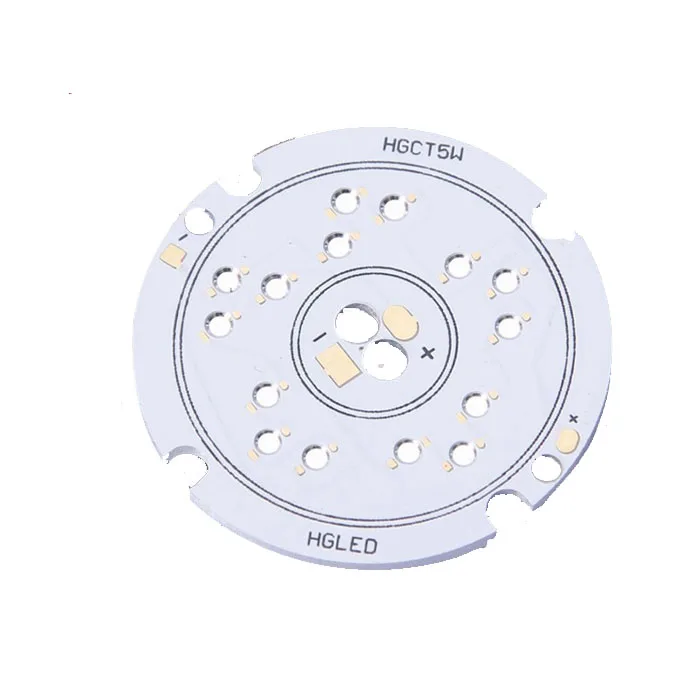 High voltage aluminium led light pcb circuit board assembled