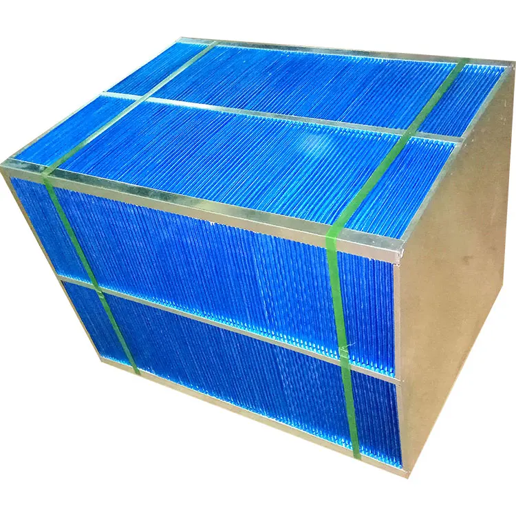 ventilation system crossflow 0.13mm thick aluminum foils sensible heat exchanger