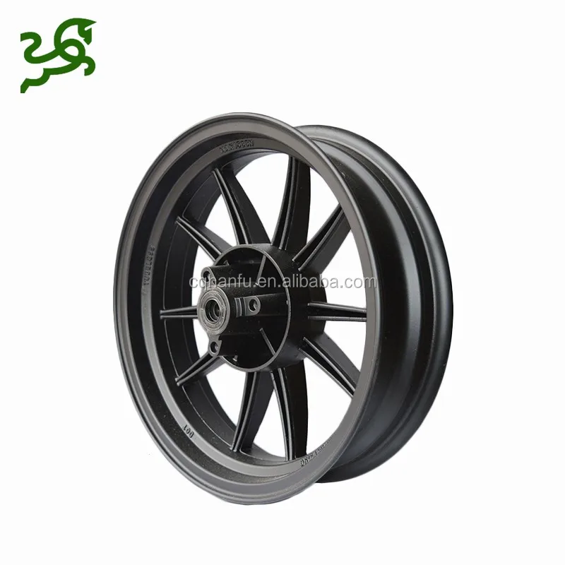 Бескамерные черные диски из сплава 10 12 13 14 16 дюймов мотоциклетные колеса