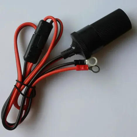 12v 24v auto car cigarette plug to 3 way 3-way car cigarette socket splitter cable