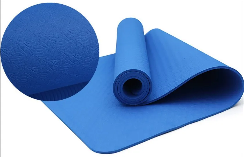 TPE yoga mat wholesale 8mm thick TPE yoga mat and non slip yoga mat