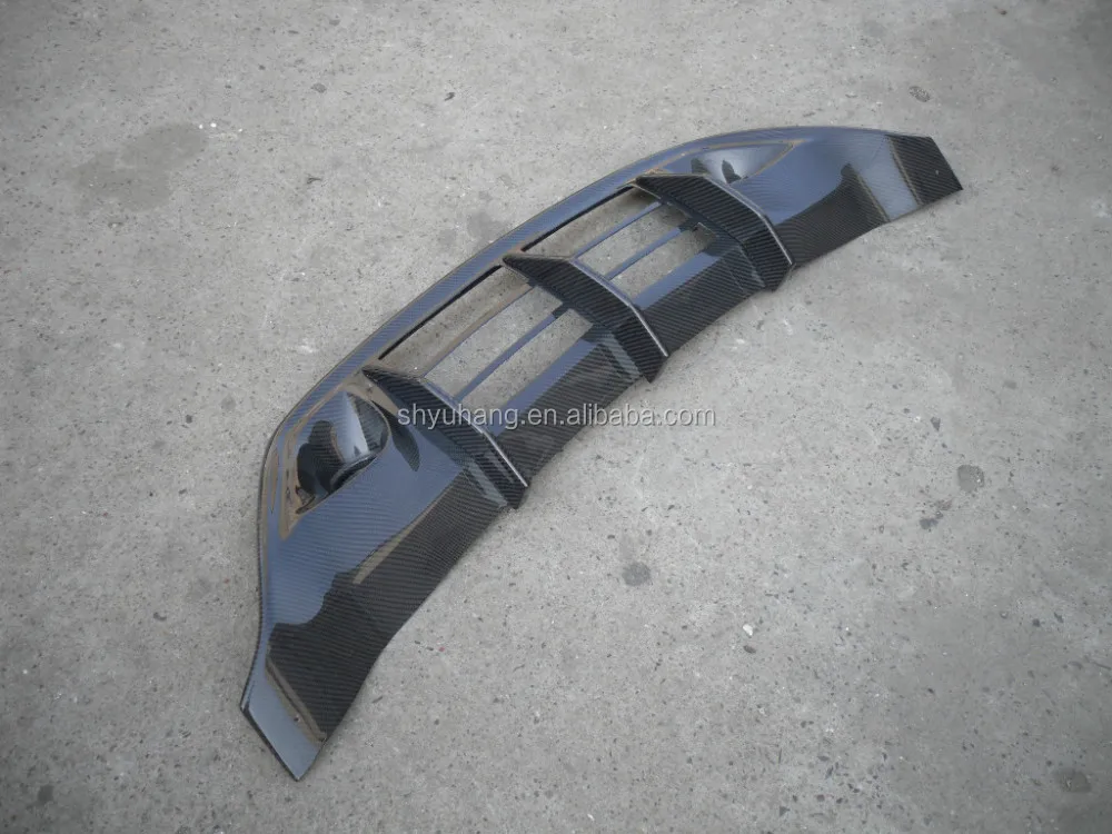 For Skyline R35 GTR WALD REAR BUMPER DIFFUSER ADDON CF Carbon fiber