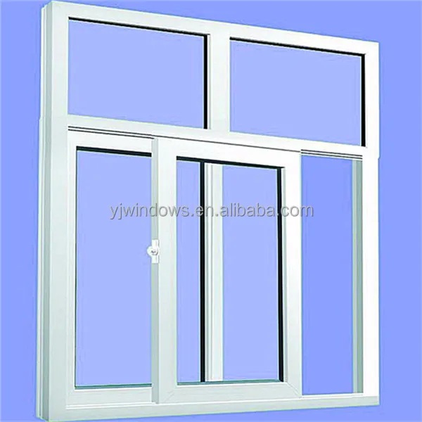 Upvc Windows Cheap Price Tempered Glass Interior Home Grill Design Pvc Sliding Window Aluminum Alloy Frame Sliding Horizontal YJ
