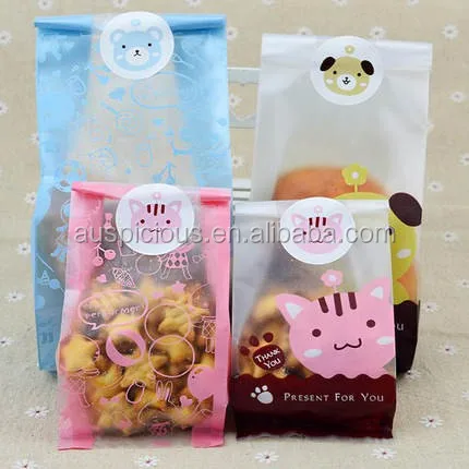 Custom transparent food grade plastic bread packaging bag for peanuts