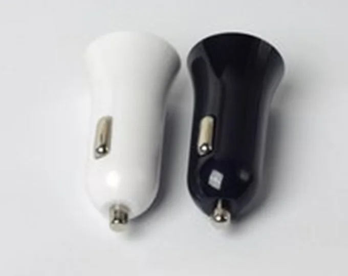 Small Horn Shape 5V 2.1A 2 Port Dual Two USB Car Charger Adapter