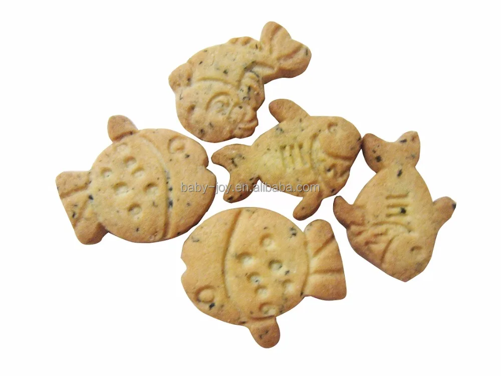 
Fish Shape Seaweed/Nori Flavor Biscuits for all ages(babies,children,adults) 