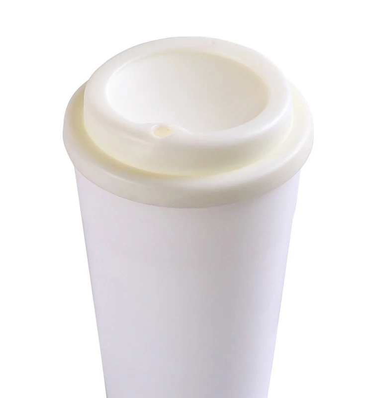 Logo Customized 12oz Double Wall Plastic Travel Mug