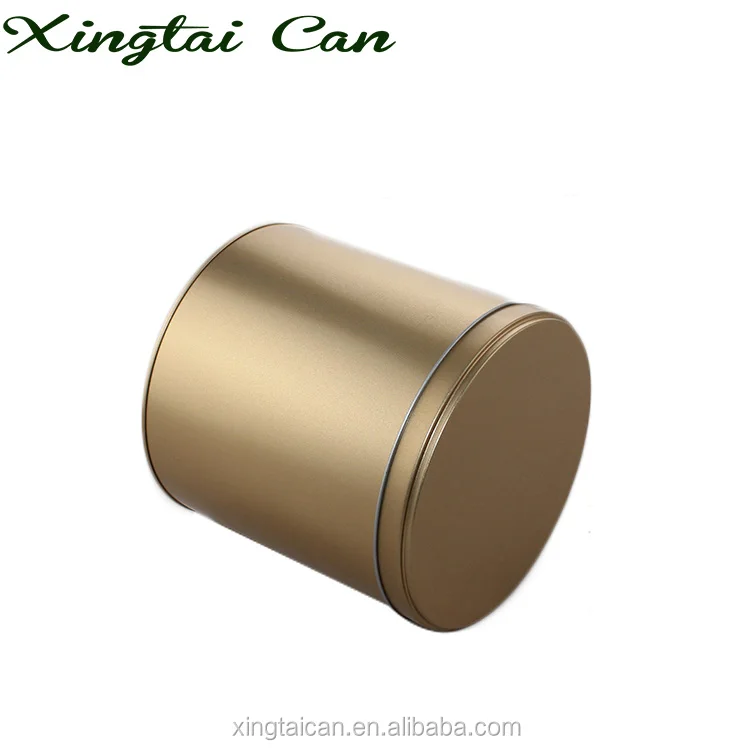 
C-Y005B gold silver embossing round shape tin box cookies biscuit chocolate food storage box 