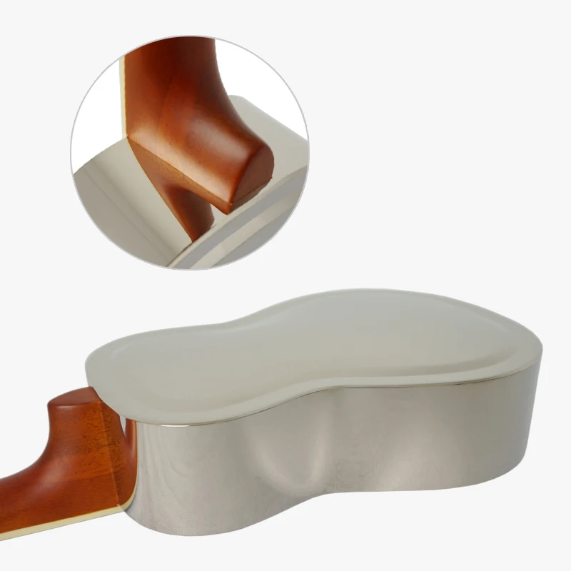 Aiersi Brand Wholesale Concert Gloss Finishing Brass Body Resonator Ukulele Hawaii Ukelele BSU003C