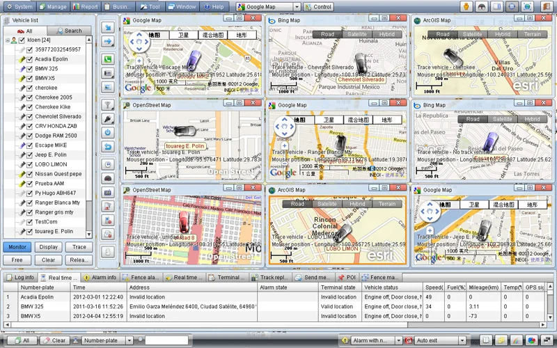 Taxi Bus Truck Manage Professional GPS Software