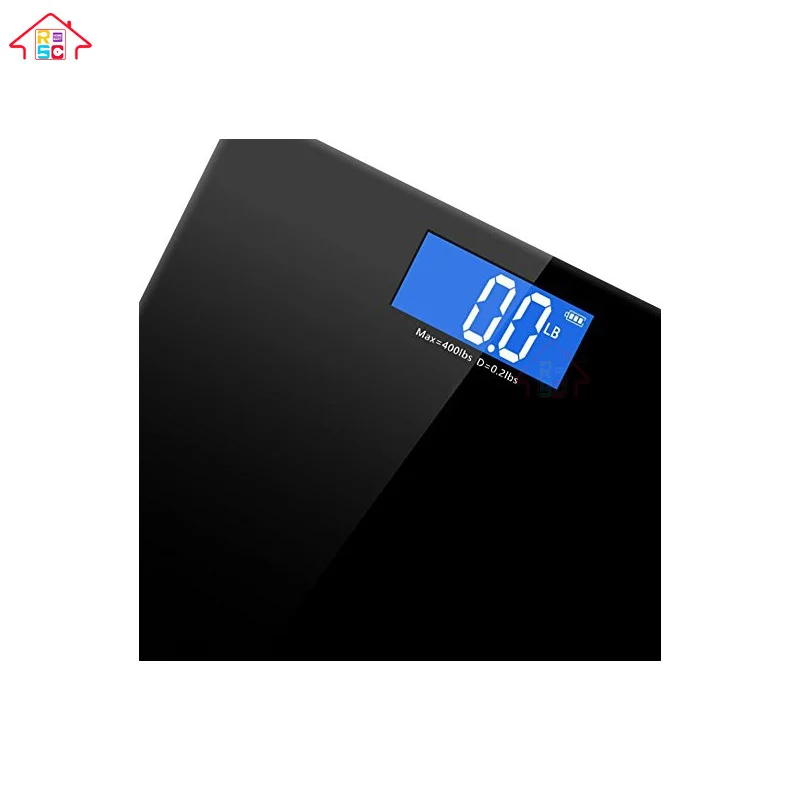 Цифровой Вес тела весы для ванной комнаты с закаленное стекло легко читать весовая шкала