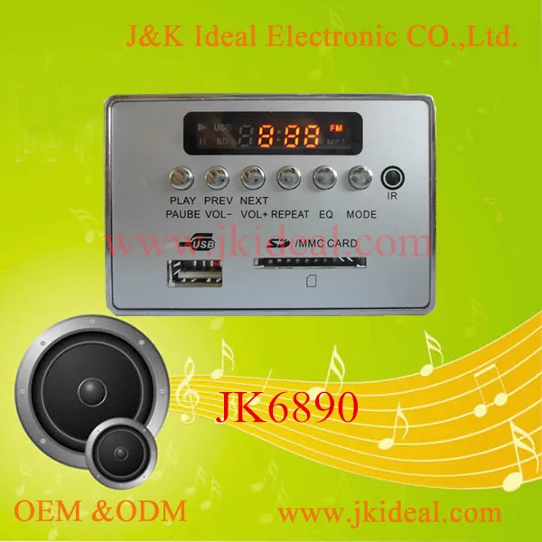 JK6890 Высокое качество mp3 fm-радио декодер модуль ик-пульт дистанционного управления