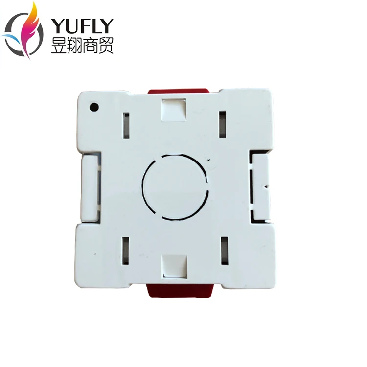 hot sale wooden UK standard high quality plastic  47mm 1 gang round lining box wall switch box lining box
