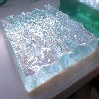 art night-bar glass counter top connect with LED
