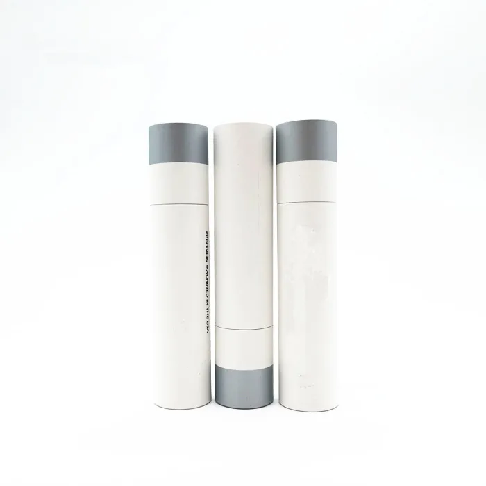 
White Biodegradable Small Cardboard Containers Paper Tube For Toothpaste Tablets Packaging 