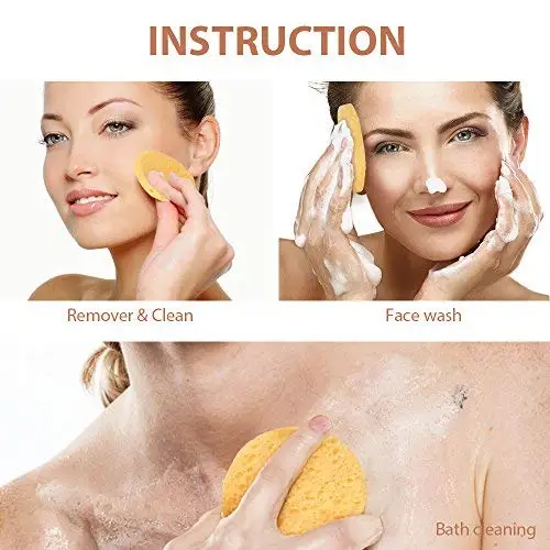 Сжатые Целлюлозные очищающие губки для макияжа лица