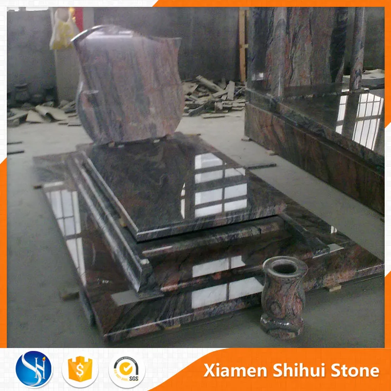 Pradiso purple polished French customized granite tombs prices