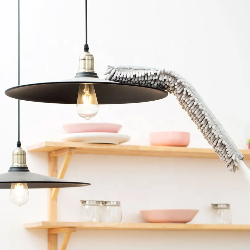 Jesun extendable microfiber and chenile duster double sides duster