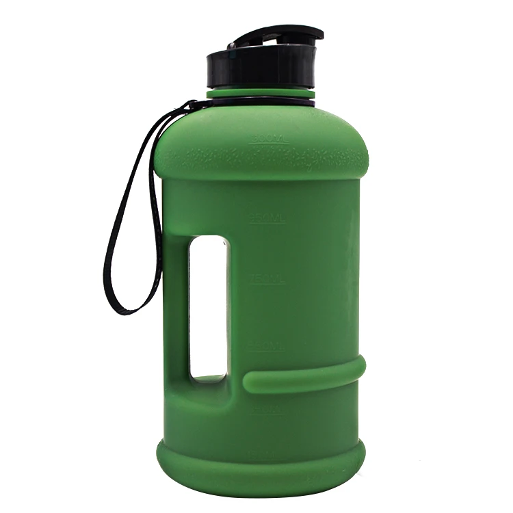 2.2L army green water drinking bottle jug with handle Jug Container outdoor sports gym car travel use portable leakage proof