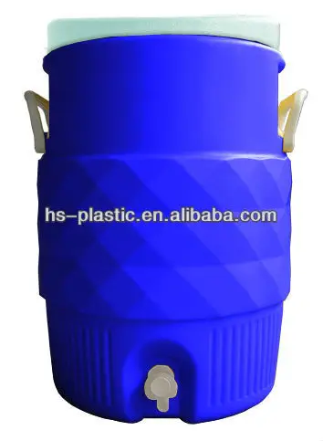 HS Plastic cooler  PU insulated water cooler jug(2 gallon +10gallon) for chilling ice  bucket with jug and spigot keep item cool