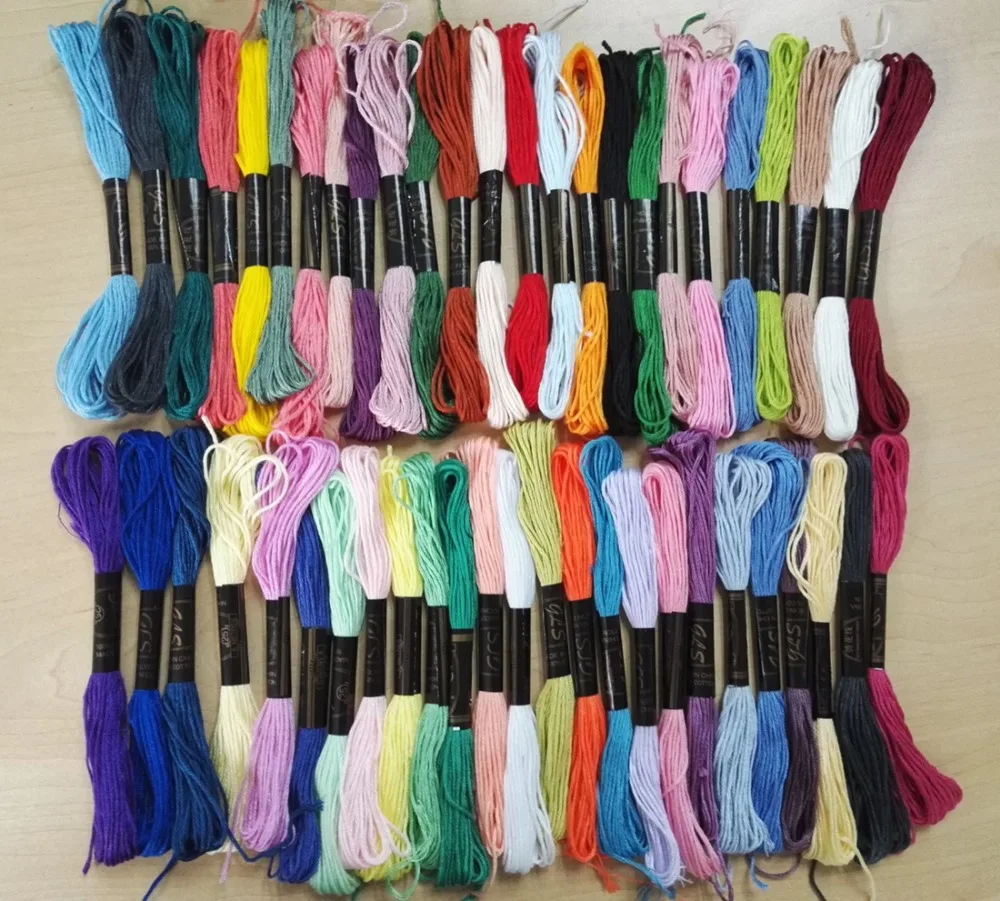 
New arrival 50 Different Colors Anchor Cross Stitch Cotton Sewing Skeins Embroidery Thread Floss Thread 