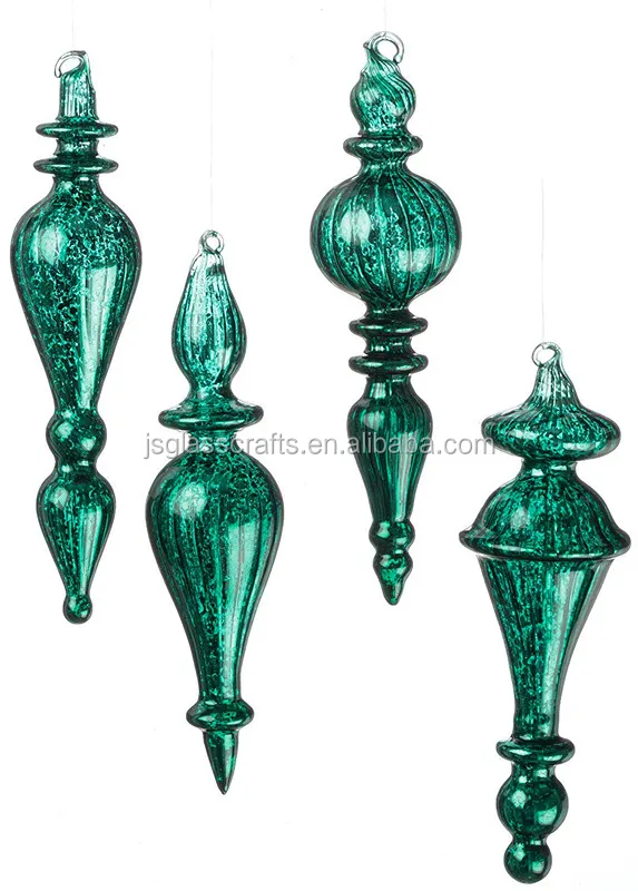 
Antiqued Mercury Style Glass Drop Christmas Tree Ornaments,Glass drop ornaments 