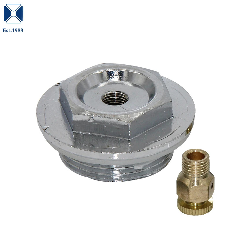 Radiator kit end bush sets  including 2 x valve intake  Bleeder  blank brass bleeder valve