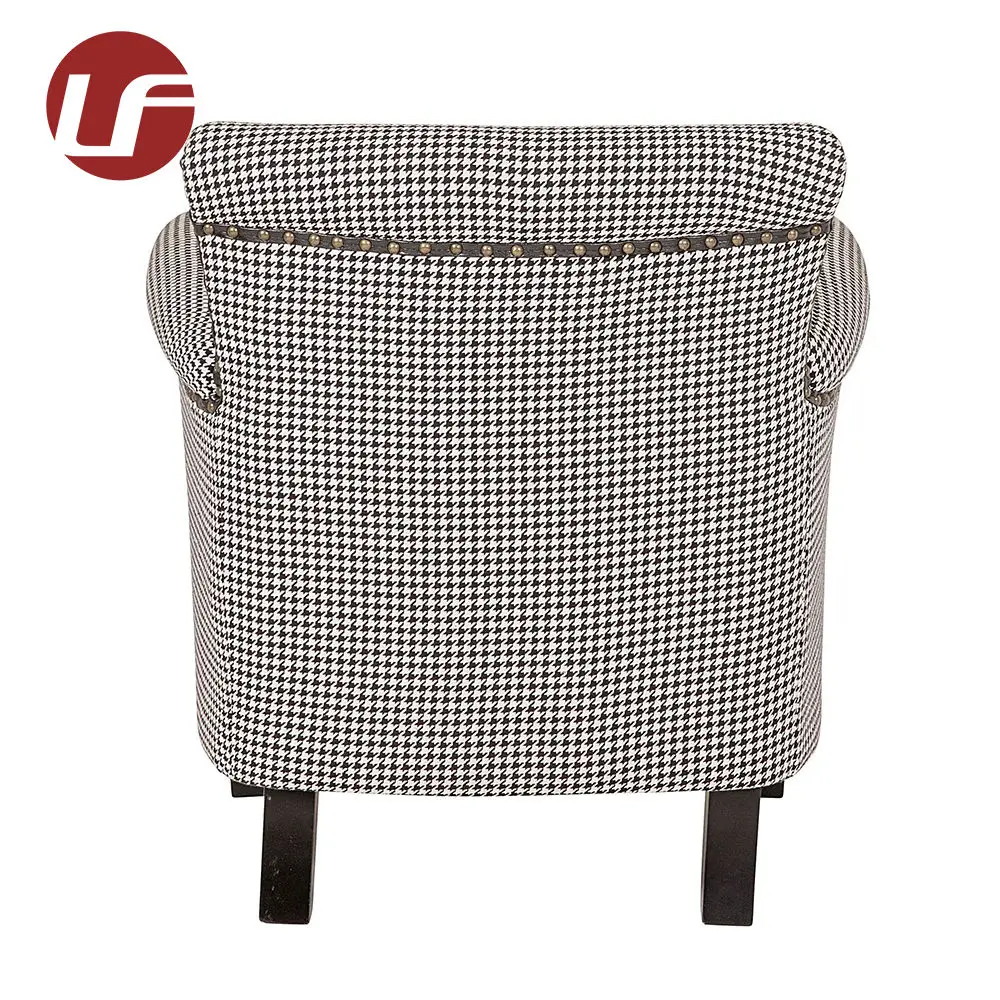 Modern design fabric single person settee cheap 1 seater sofa with armrest