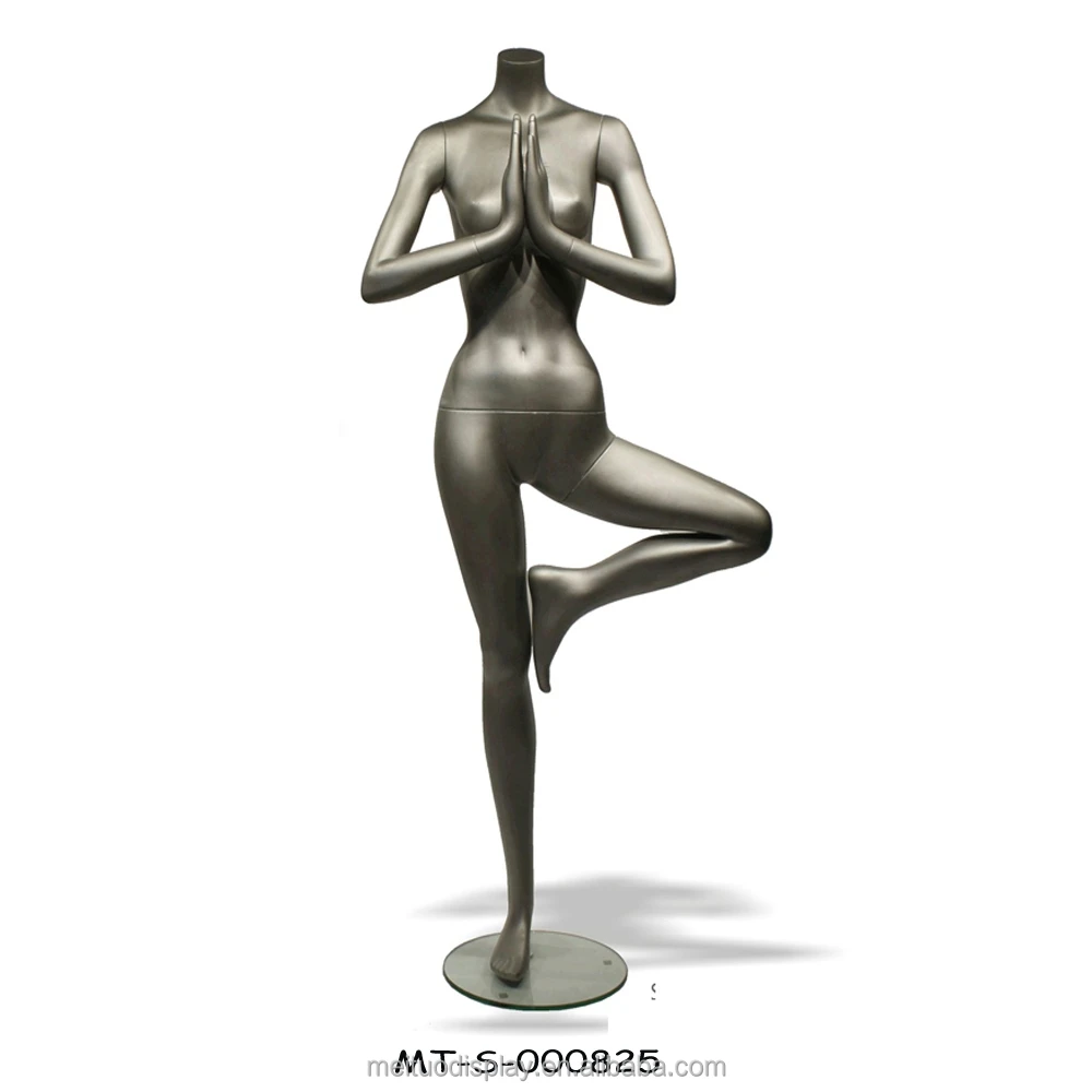 Yoga mannequin Fiberglass Female Full Body Sports Mannequin MT-050927