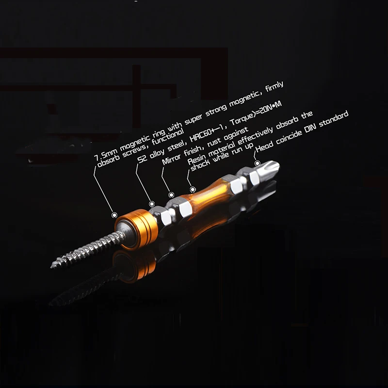 factory supplier hex magnetic double head PH2 S2 screwdriver bit