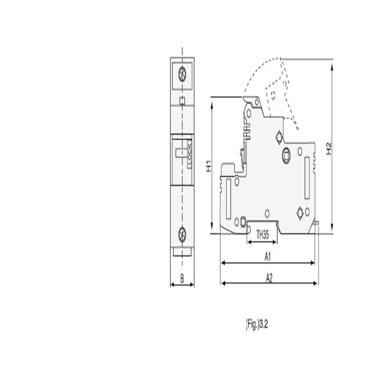 Cntopsun Предохранитель база с индикатором 63A
