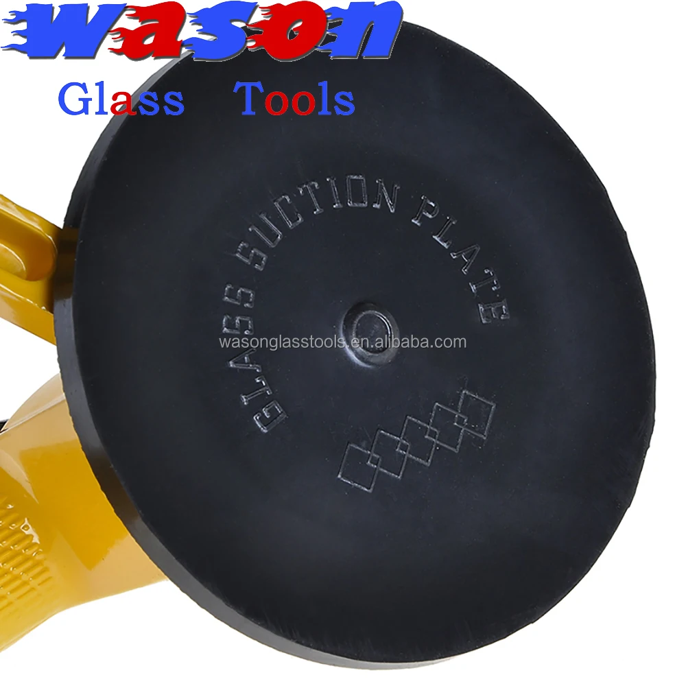 metal handle Yellow single cup Sucker for carry max 50kg glass