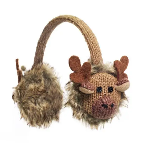 
winter faux fur earmuff with headphone 