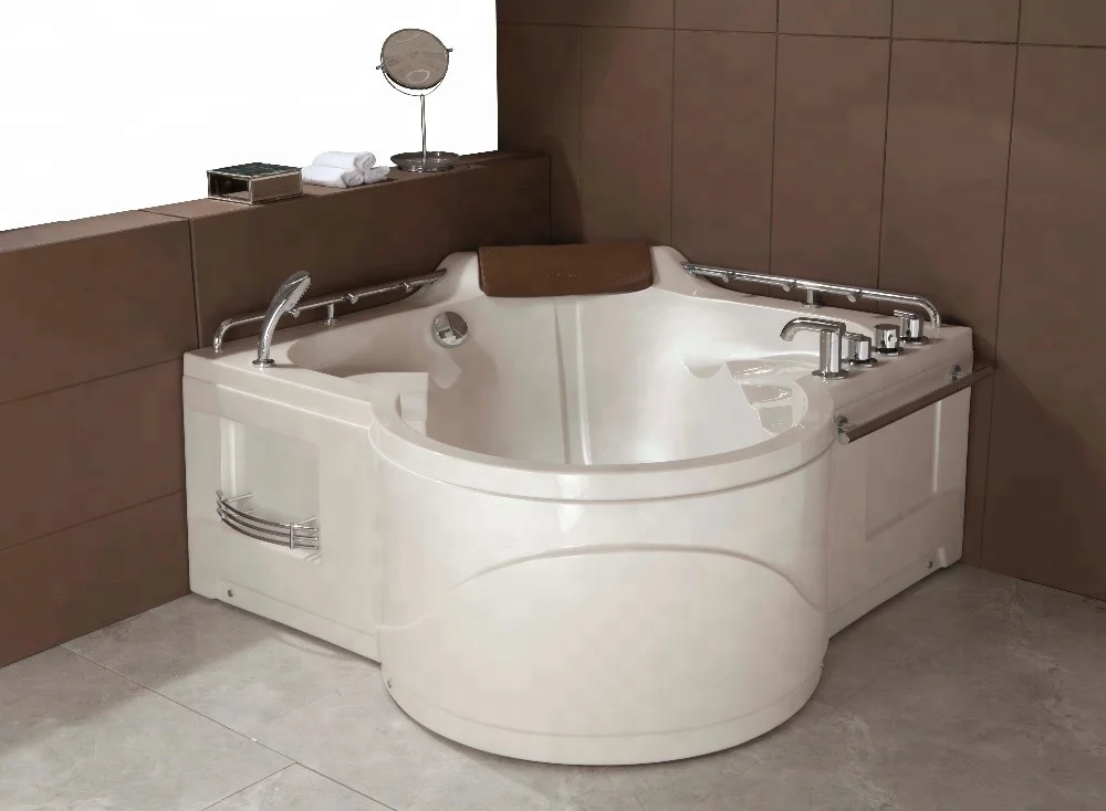 FABIAO Baignoire jakuzzy Modern Design Bath Luxury Sector Shape acrylic Freestanding 2 Person Bath Tub Prices For Hot Spring SPA