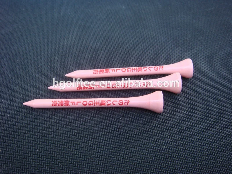 shank logo imprint bamboo golf tees