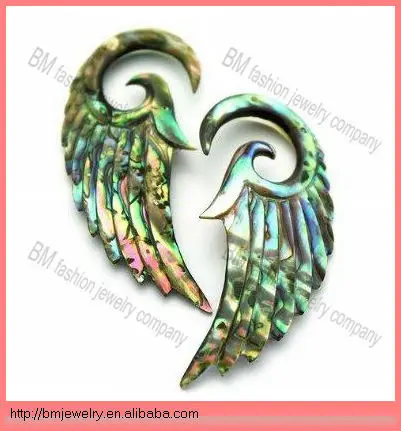 Новый дизайн ушка с «крыльями ангела» манометры беруши органические носилки с коническим отверстием производства разлива нефти, бижутерия для пирсинга, кольца