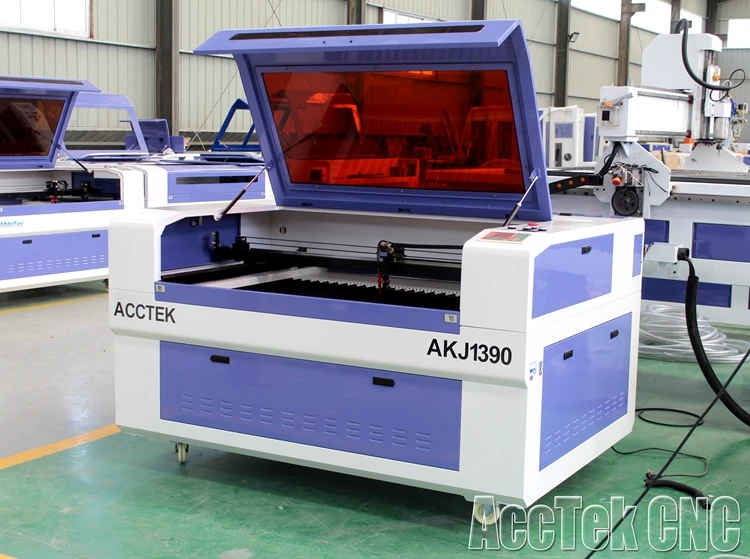 AccTek AKJ1390 laser cutting machine 1300*900mm work area CO2 laser cutter for non-metal