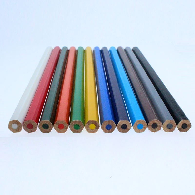writing smooth and soft coloring wooden pencil with custom logo printing,color pencil sets
