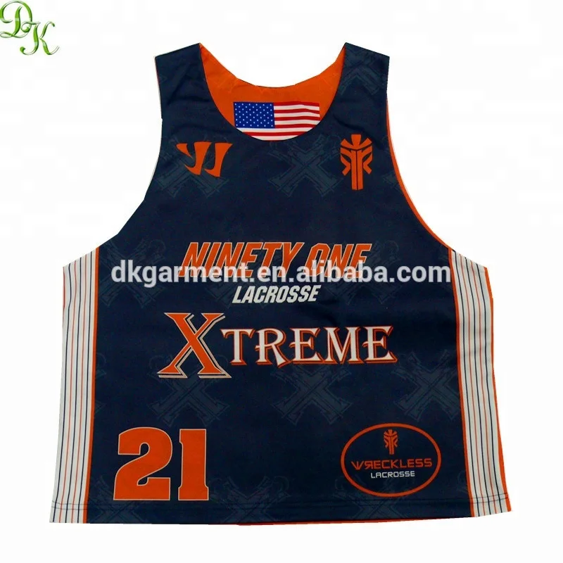 Wholesales cheap lacrosse jerseys with dye sublimation custom lacrosse jersey