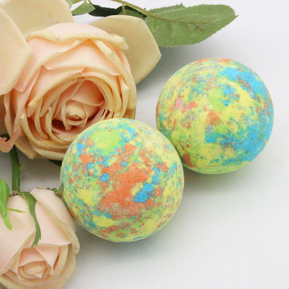 Bath  Bombs Balls  Lovely Doughnut Bath Bombs white and orange color 100g handmade natural raw material