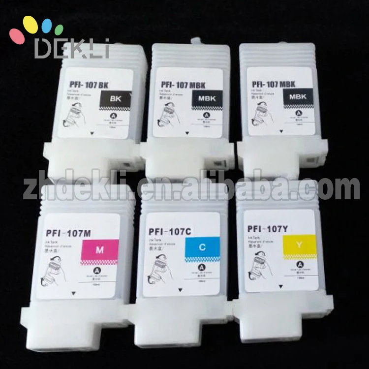 PFI 107 Совместимый картридж для Canon IPF670 IPF770 IPF681 объемный с чипом