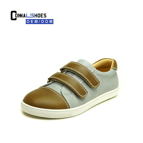Connal Fashionable PU leather small kids shoes casual Boys sneakers