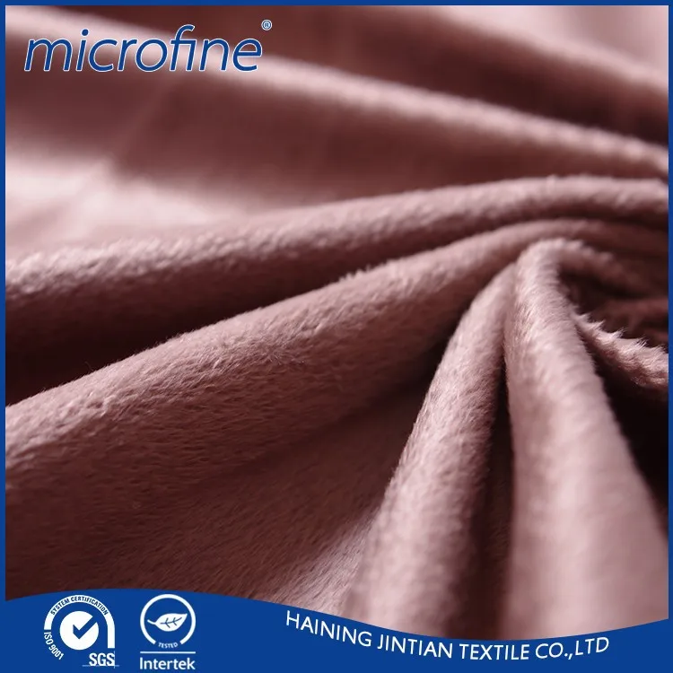 1.5 мм 100% полиэстер velboa бархатной ткани для плюшевые тапочки